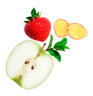 Manzana y Fresas para Agua saborizada con CBD