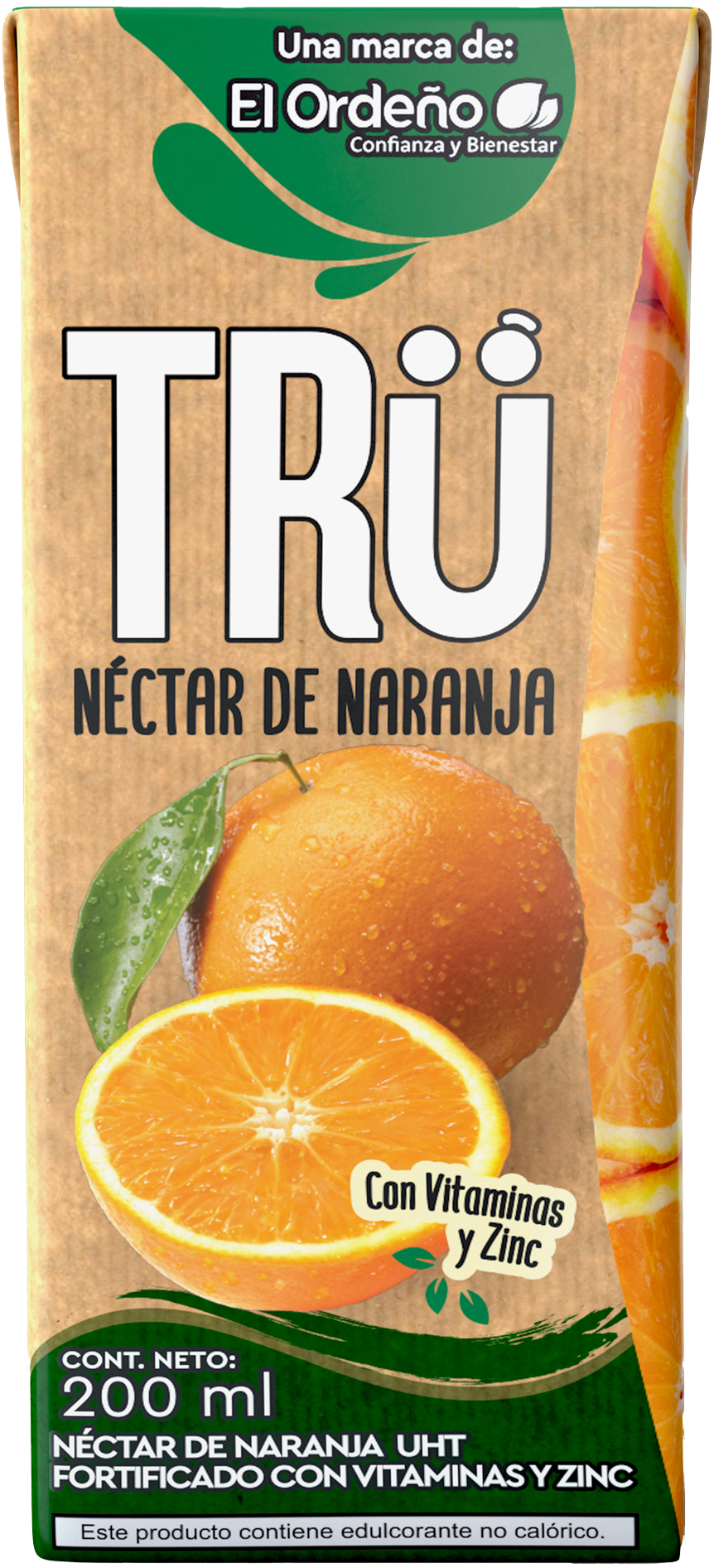 Néctar de naranja en cartón es Generación TRU