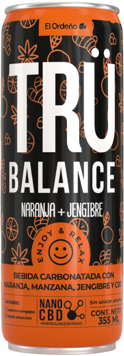 Agua saborizada de Naranja con Jengibre CBD