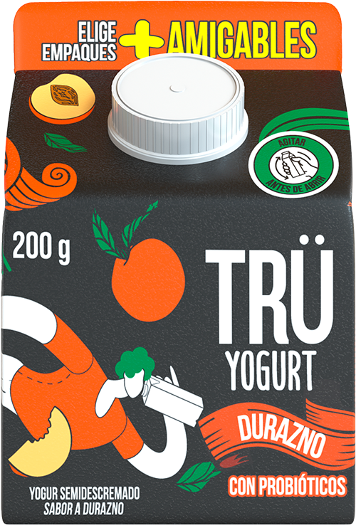 Yogurt semidescremado sabor a Durazno de 200g alimento en Generación Trü