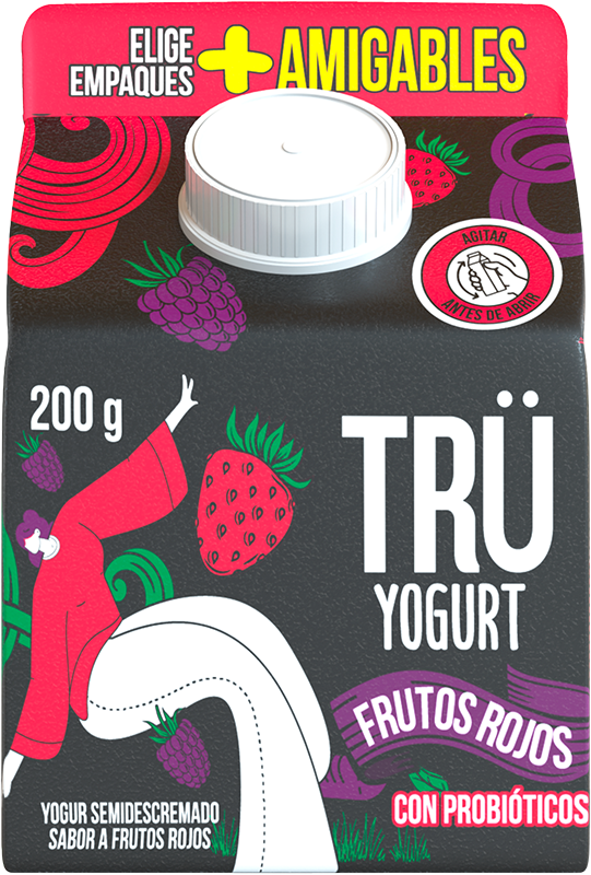 Yogurt semidescremado sabor a Frutos Rojos de 200g alimento en Generación Trü