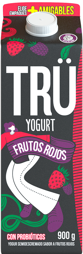 Yogurt semidescremado sabor a Frutos Rojos de 900g alimento en Generación Trü