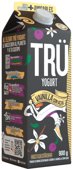 Yogurt Vainilla con Acai semidescremado alimento en Generación Trü
